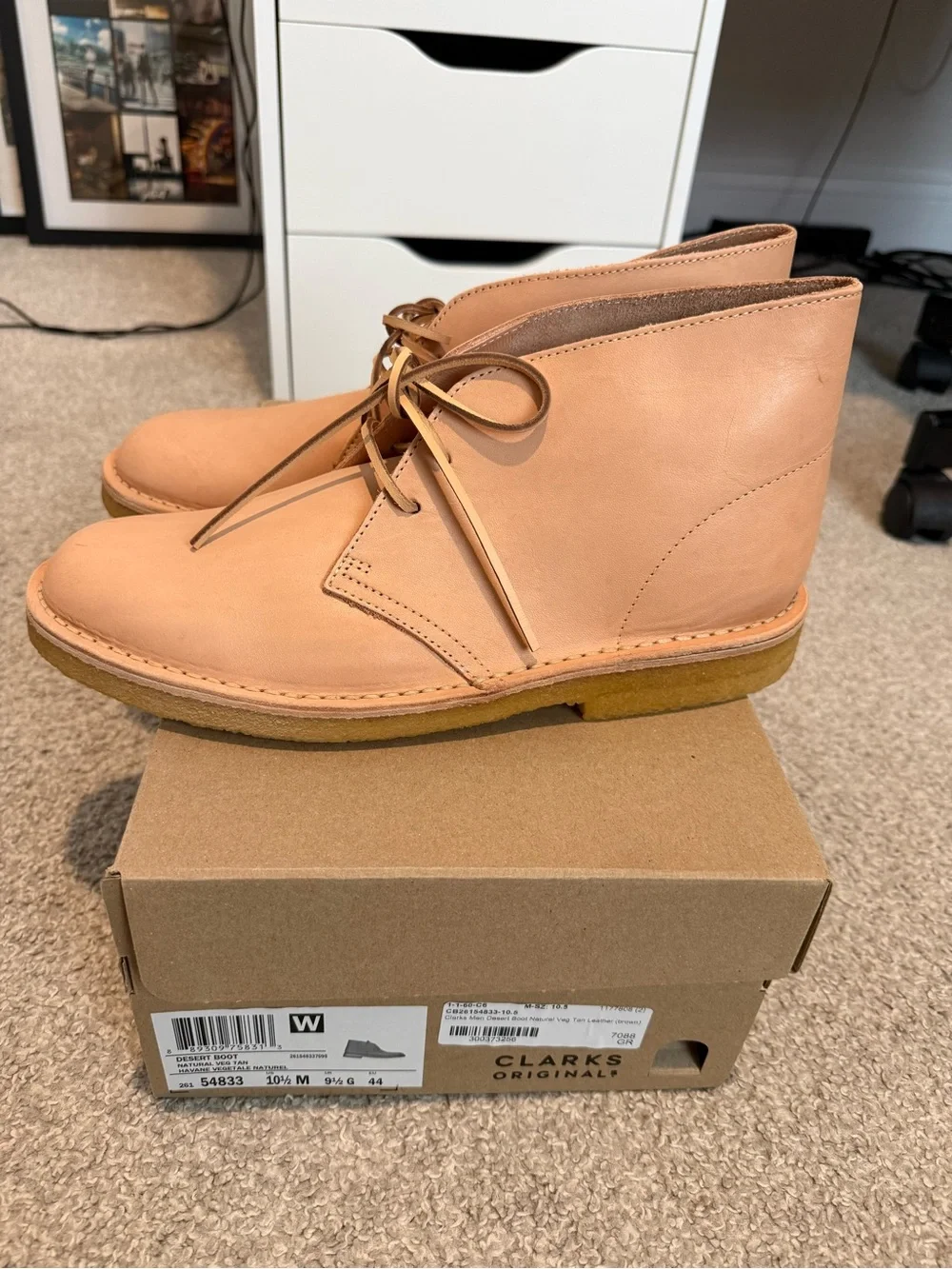Men’s Clarks Desert Boots - Vegetable Tan Leather